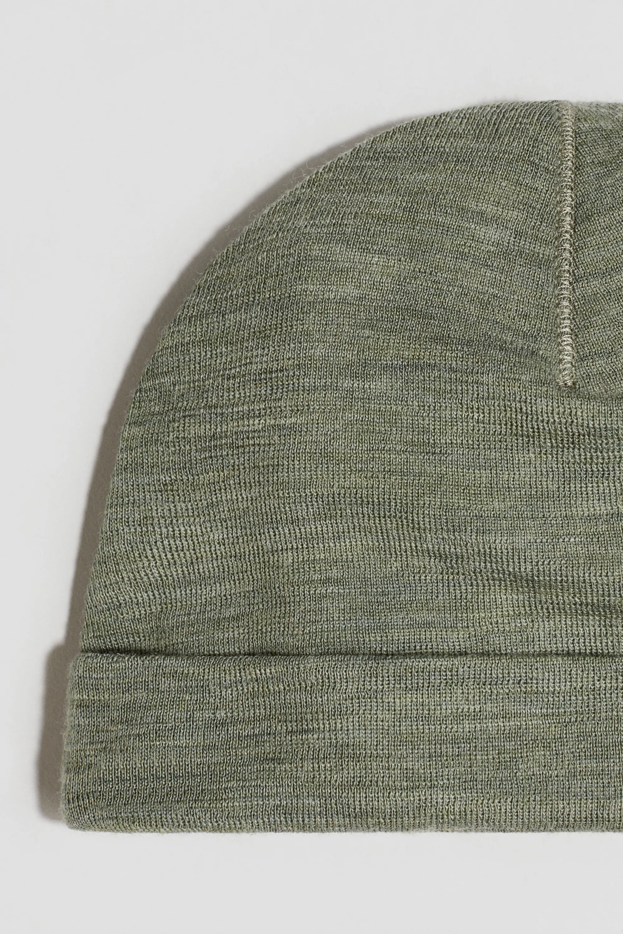 Bonnet en jersey de laine mérinos - Vert