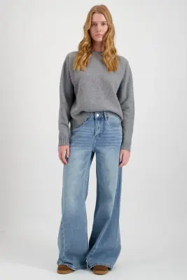 PULL LAINE MÉRINOS WOOLY - GRIS — photo 2