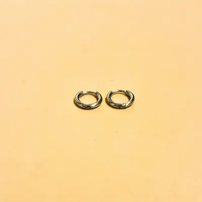 Boucles d’oreilles Cercle Argenté - 4 tailles disponibles — photo 3