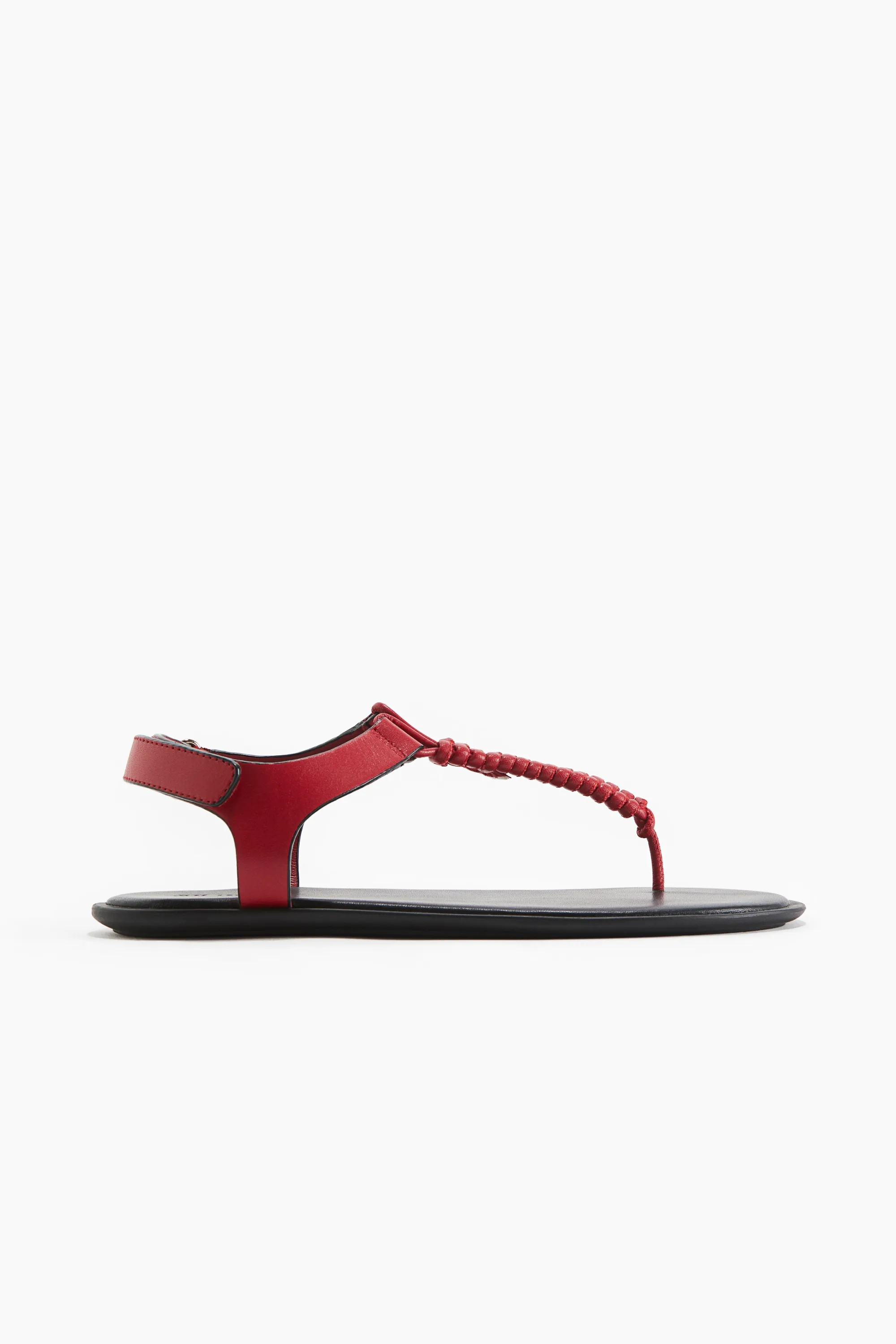Sandales en cuir - Rouge