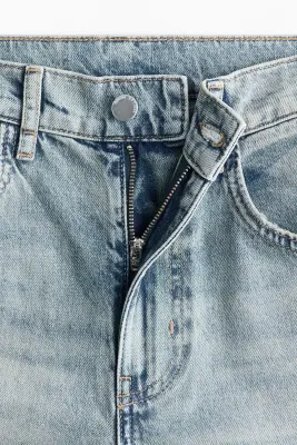 Barrel High Waist Jeans - Bleu denim clair — photo 5