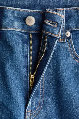 Flared High Jeans - Bleu denim — photo 4