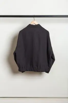 Evan Kinori – Zip Jacket Two – Black/Brown — photo 5