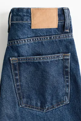 Straight High Jeans - Bleu denim foncé — photo 4
