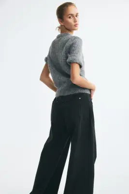 Pull à manches courtes - Gris chiné — photo 3