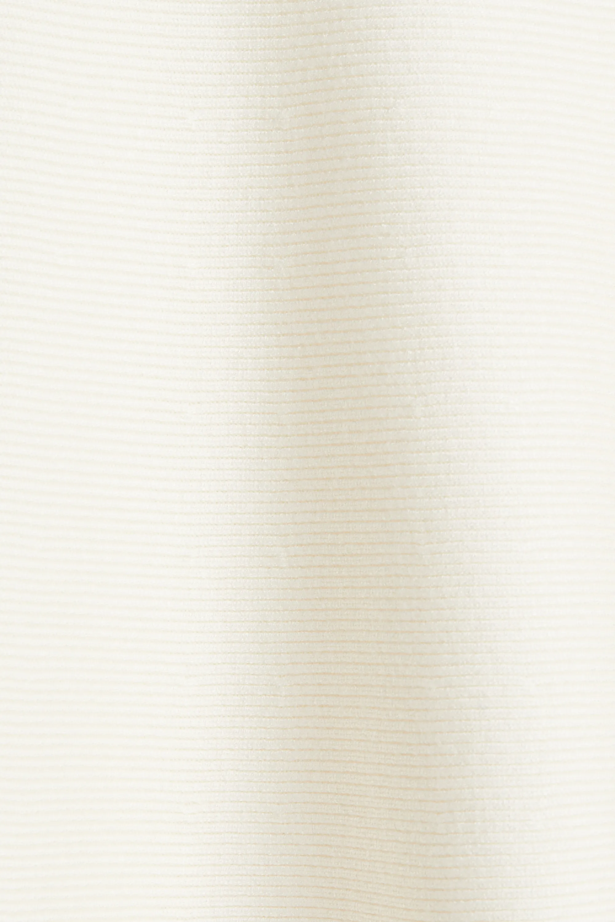 Robe en maille côtelée - Crème