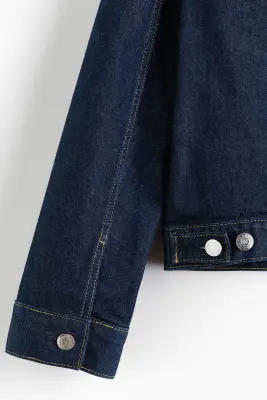 Veste Trucker en denim - Bleu denim foncé — photo 5