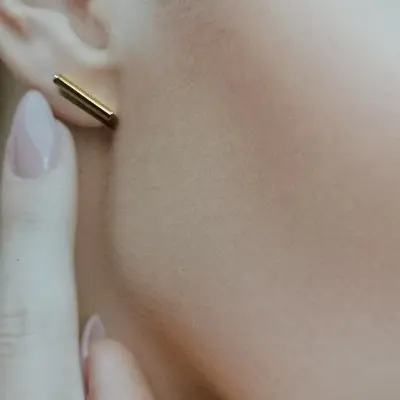 Lilla, 12 mm stick earrings — photo 2