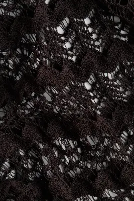 Robe de plage en maille pointelle - Marron foncé — photo 5