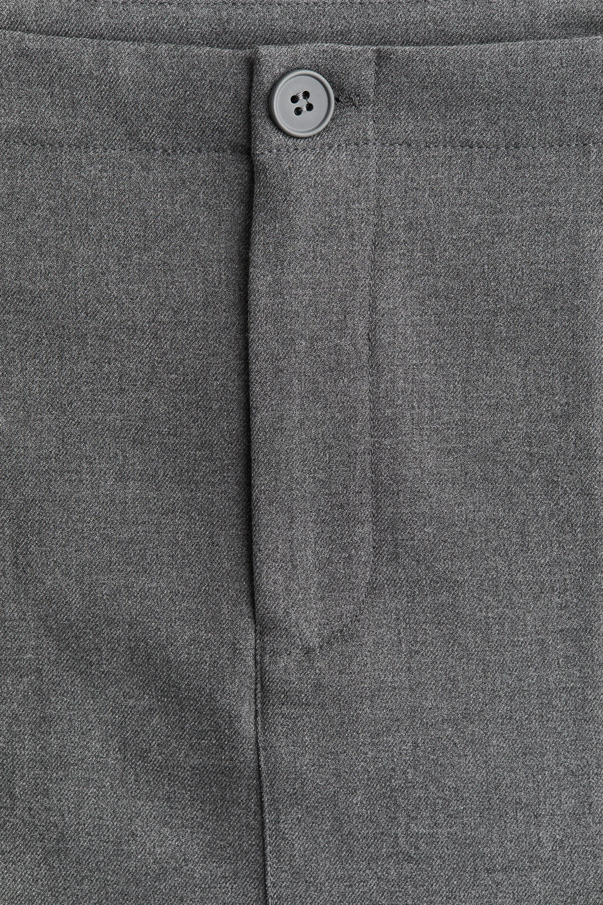 Jupe crayon façon tailleur - Gris chiné
