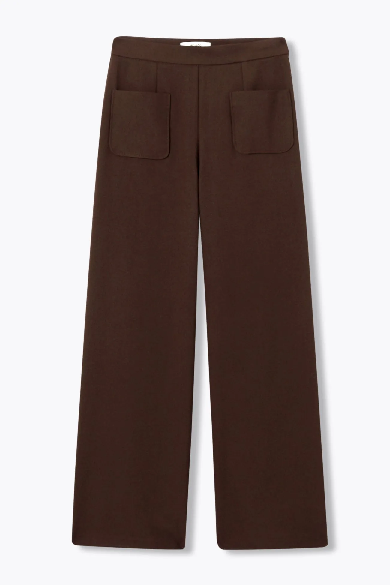 Pantalon large taille haute