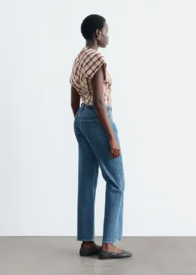 Jean slim court - Bleu moyen — photo 5