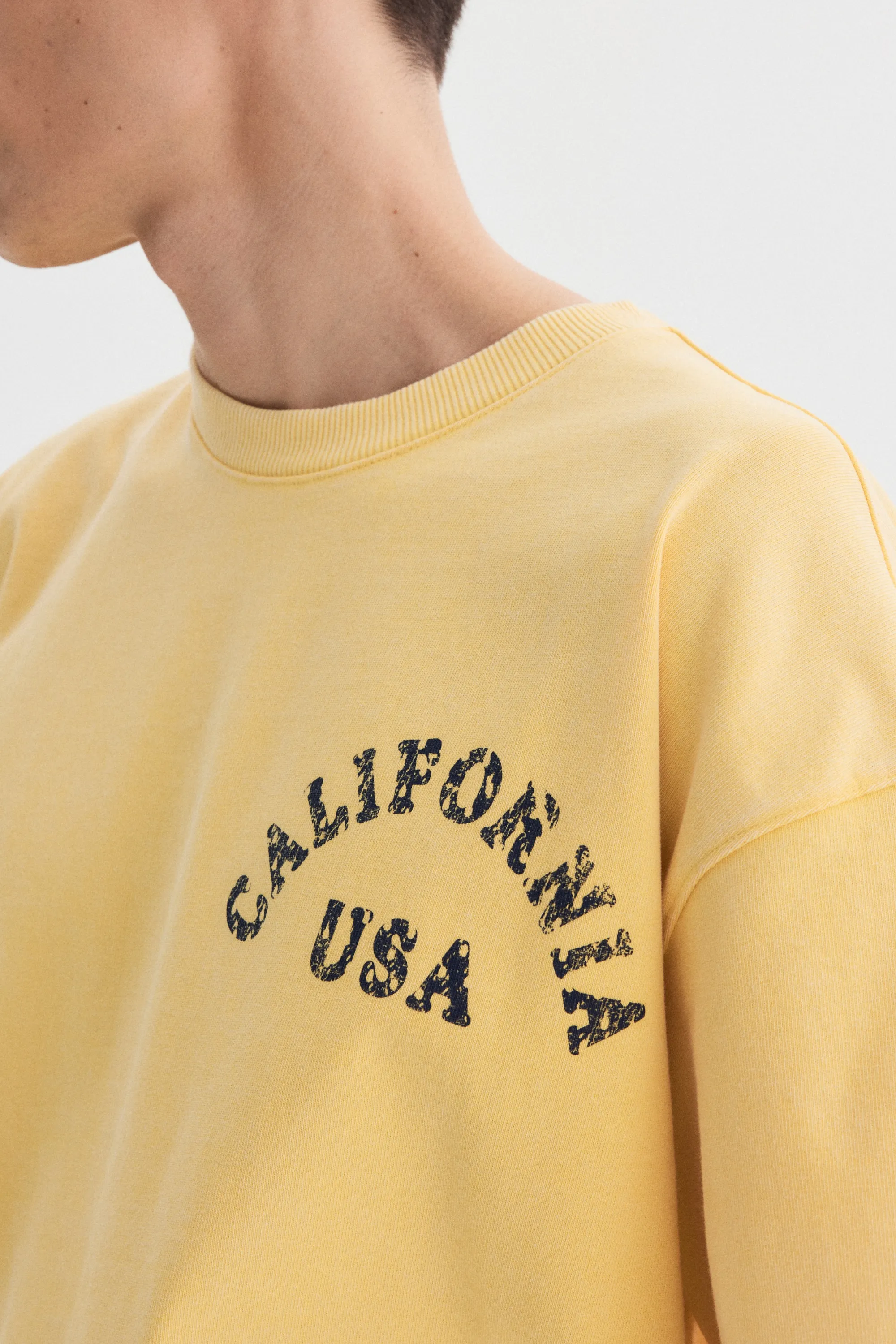 T-shirt boxy Oversized Fit - Jaune/California