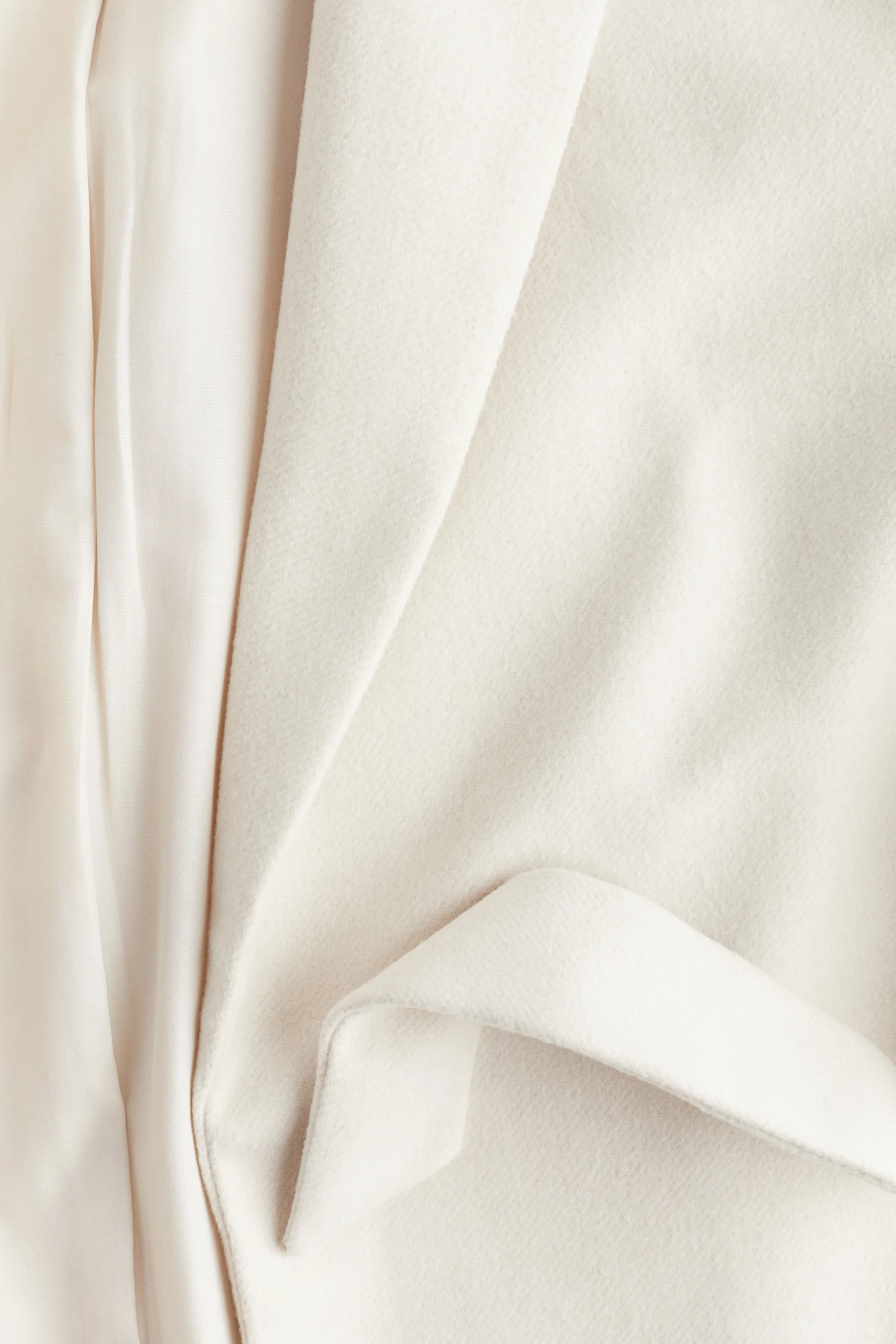 Manteau avec ceinture à la finition brossée - Beige clair