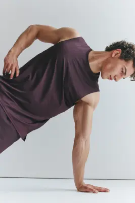 Débardeur de sport Regular Fit DryMove™ - Prune foncé — photo 2
