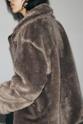 Veste oversize - Beige foncé — photo 2