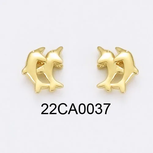 Boucles d'oreilles 22ca0037 double dauphin