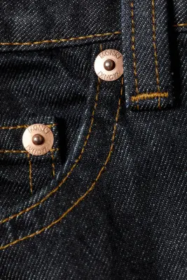 Jean baggy ample taille basse Peggy - Blue Rinse – Bleu foncé — photo 5