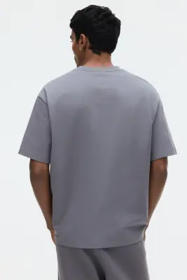 T-shirt COOLMAX® Relaxed Fit - Gris foncé — photo 3