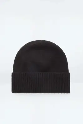 BONNET EN PUR CACHEMIRE - NOIR — photo 3