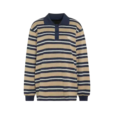 Adidas Striped Polo Khaki — photo 1