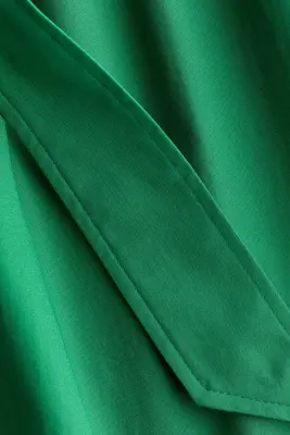 Robe chemise à manches courtes - Vert — photo 4