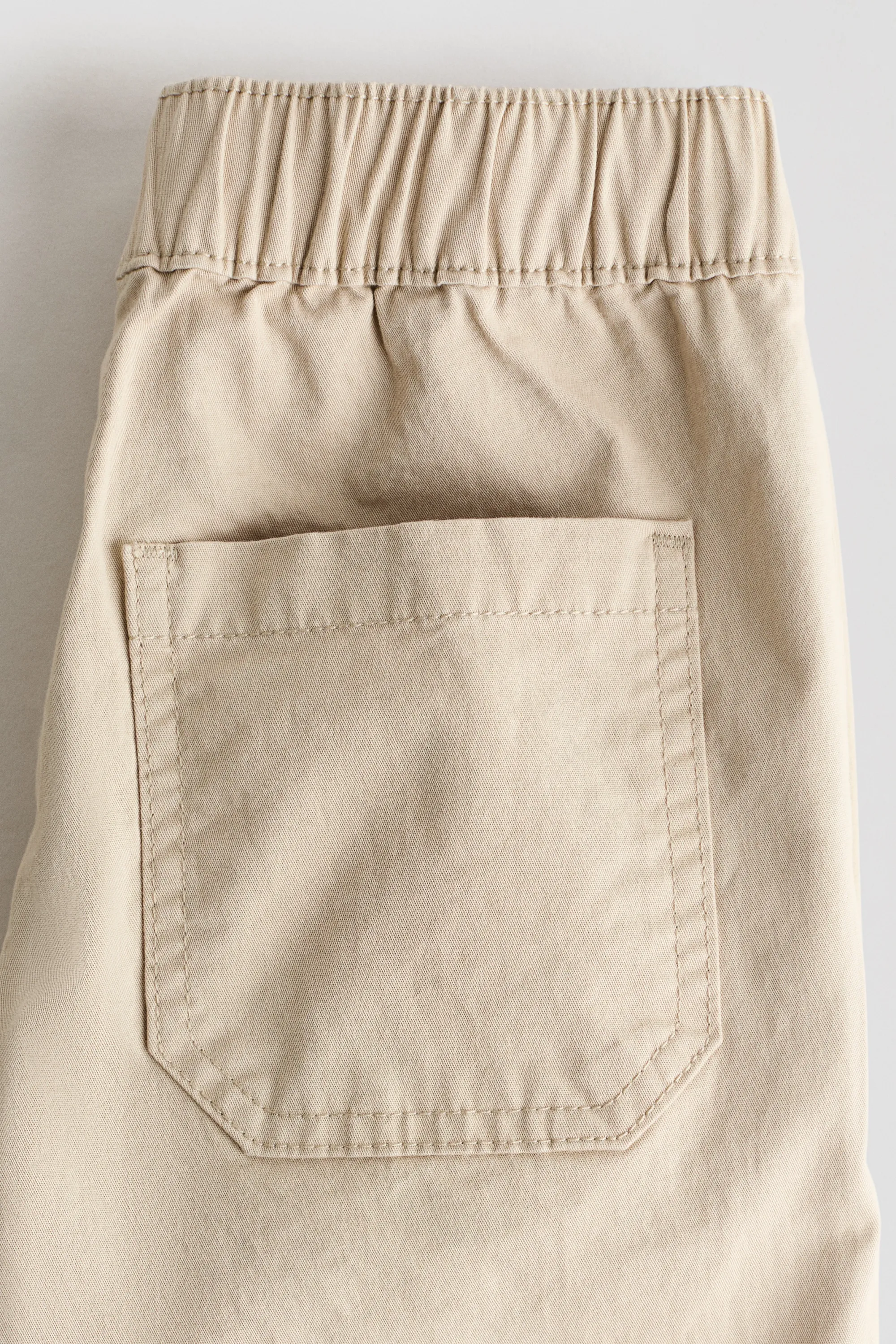 Pantalon jogger cargo en twill de coton - Beige