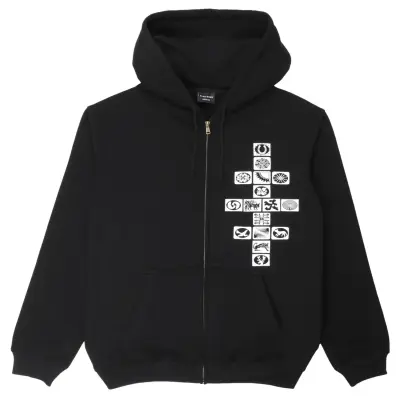 sweatshirt zip Passport Kollassi Zip Hoodie – Black — photo 1
