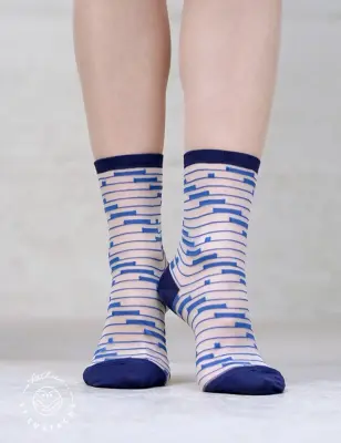 Chaussettes Shinjuku (plusieurs couleurs) – Atelier St-Eustache - Bleu — photo 4