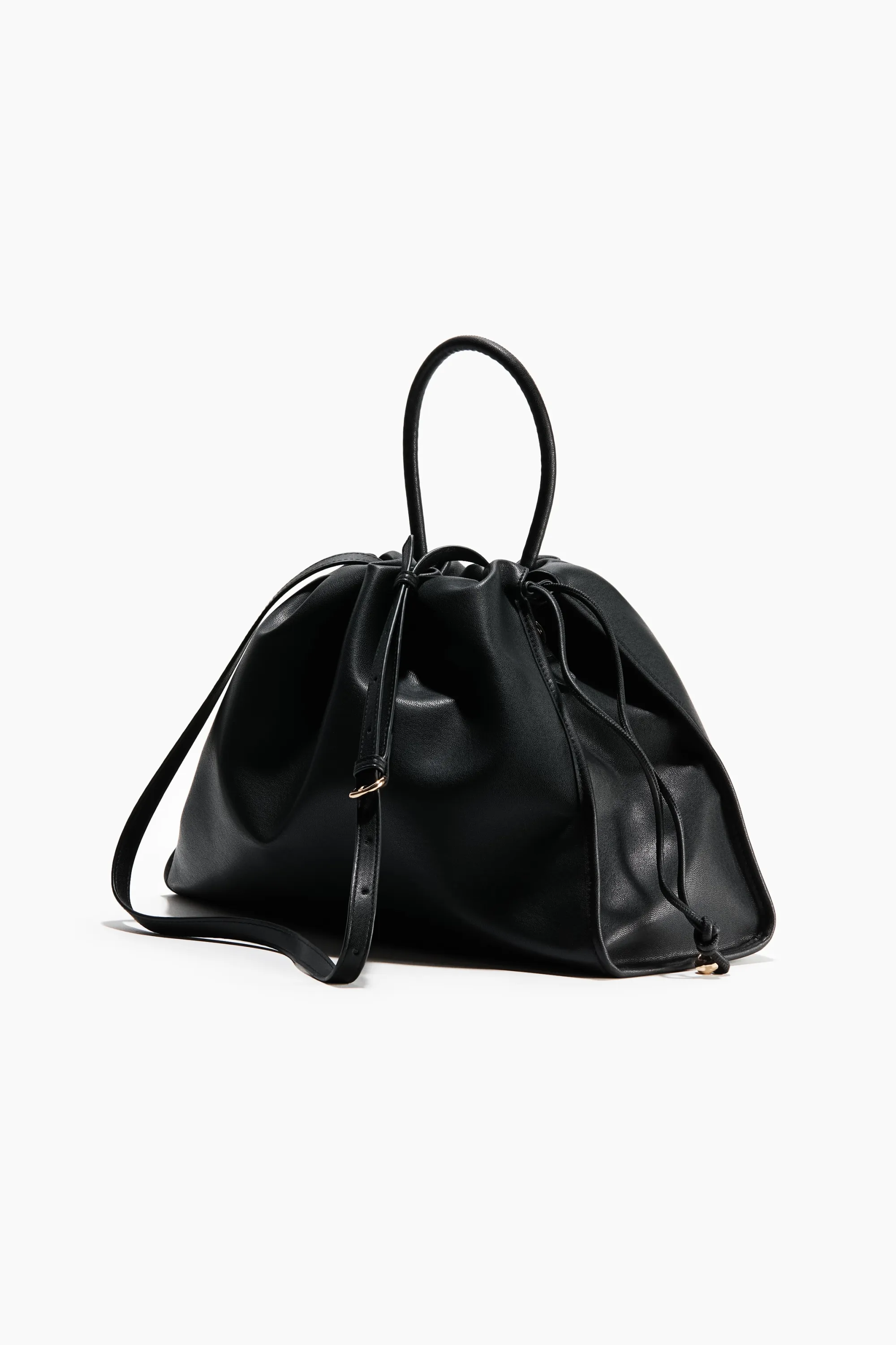 Grand sac avec cordon de serrage - Noir