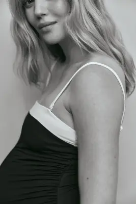 MAMA Maillot de bain bandeau - Noir/blanc — photo 4