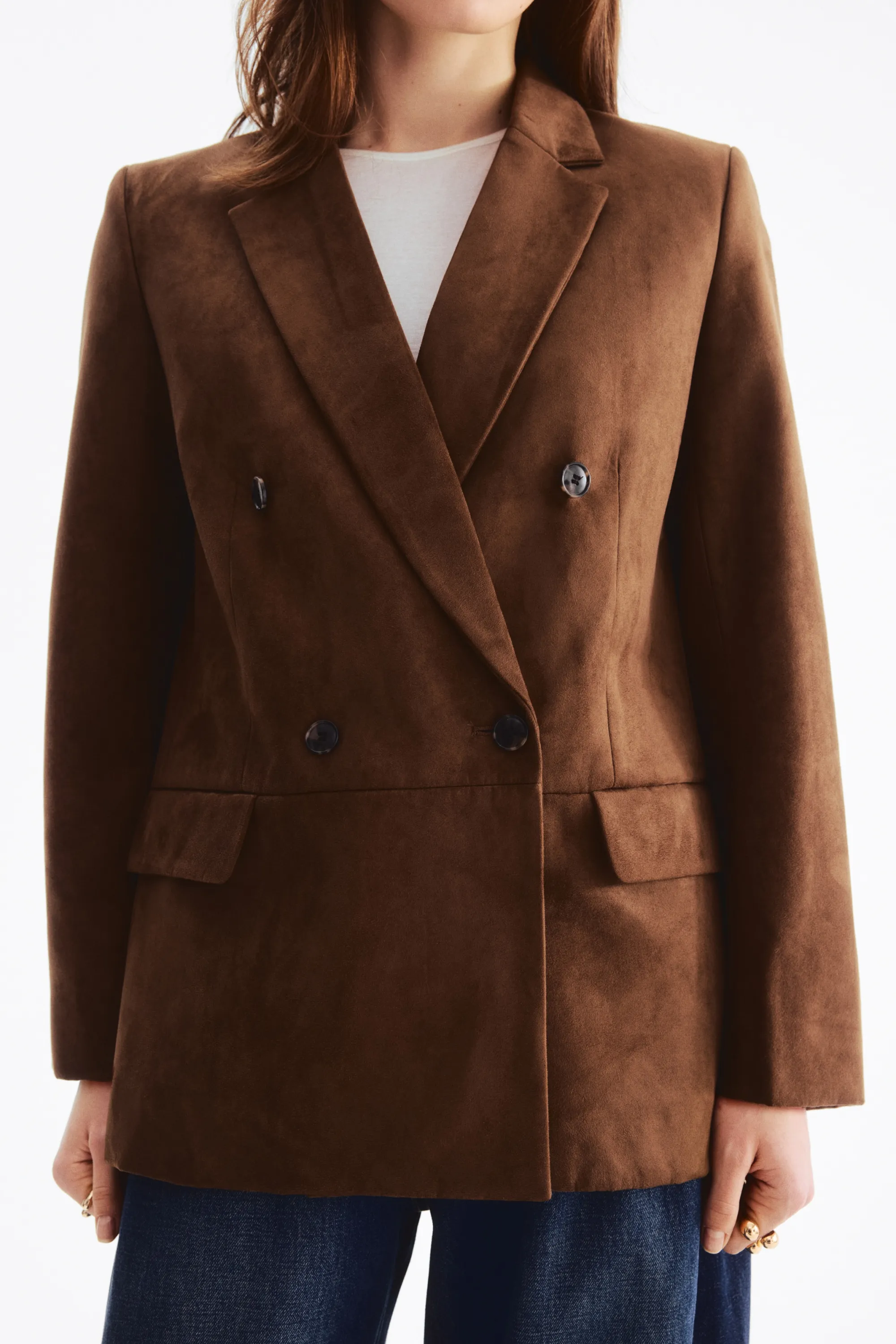 Blazer à fermeture croisée - Marron