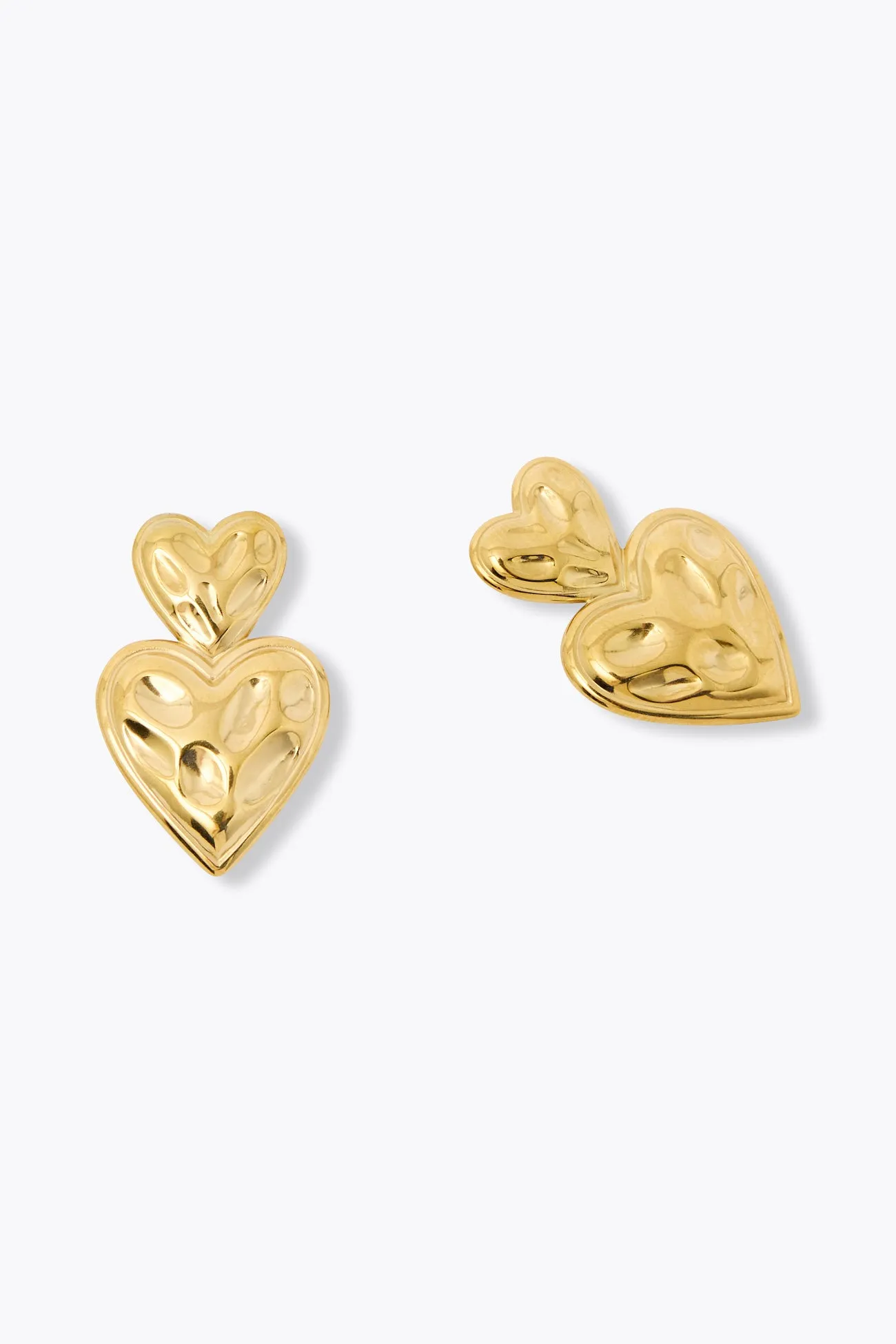 Boucles d'oreilles 2 coeurs