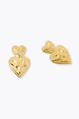 Boucles d'oreilles 2 coeurs