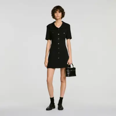 Robe courte à col marin