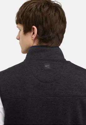 CAMEL ACTIVE SWEAT SANS MANCHES doublé polaire Marine — photo 4