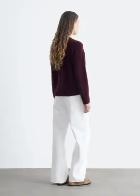Pull décontracté en maille - Dark Red — photo 5
