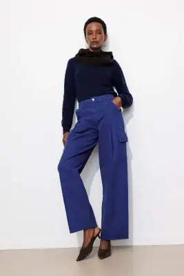 Pantalon barrel cargo Femme — photo 5