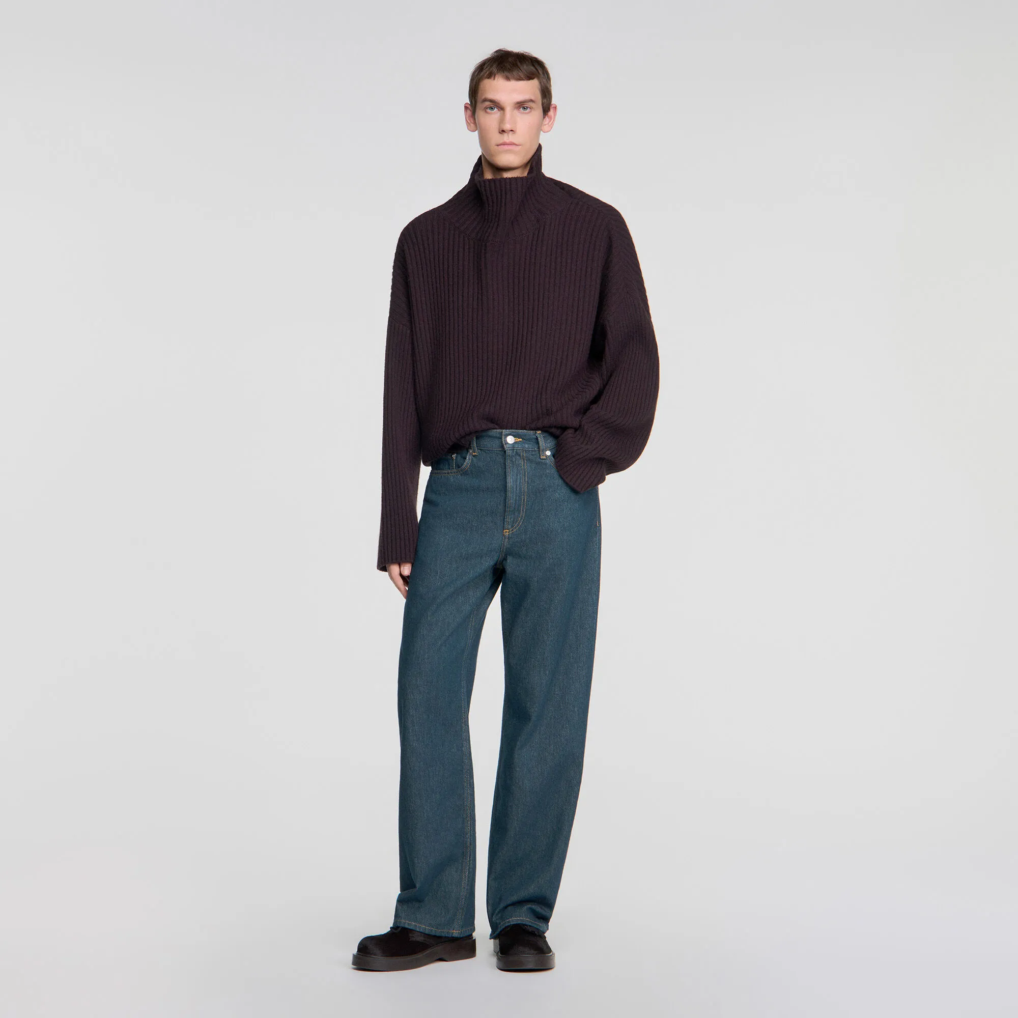 Jean baggy effet délavé
