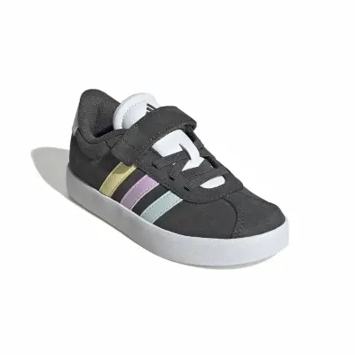 Chaussure enfant Adidas vl court 3.0 el c – Gris — photo 2