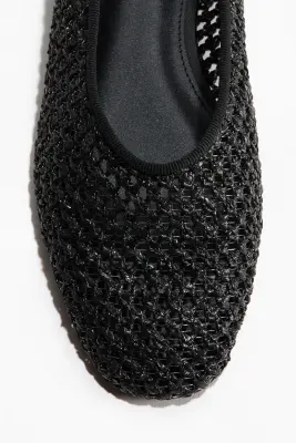 Ballerines tressées - Noir — photo 2