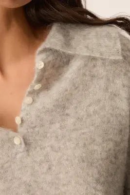 Pull Domitille Gris Chiné — photo 4