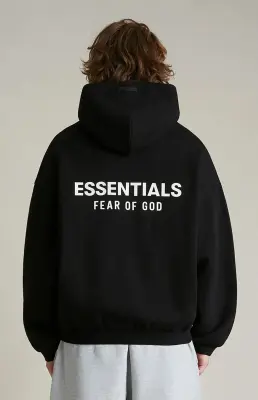 Fear Of God Essentials Hoodie Fleece Black — photo 3
