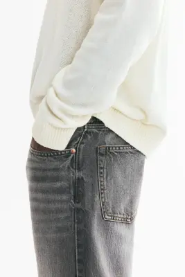 Relaxed Bootcut Jeans - Gris denim — photo 3