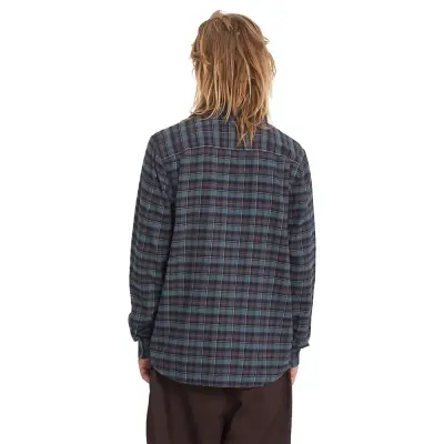 Chemise volcom Caden plaid LS – Raisin — photo 2