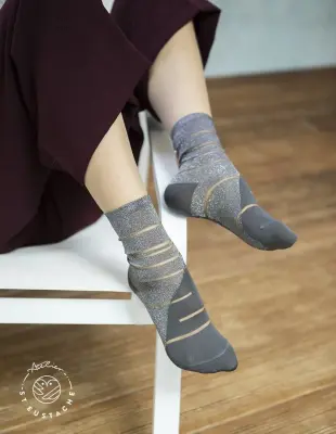 Chaussettes Tate Modern (plusieurs couleurs) – Atelier St-Eustache - Argent — photo 3