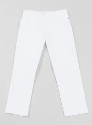 Bionic Pants in White Grained Nylon
