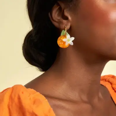 Boucles d'oreille Fleur d'Oranger — photo 2