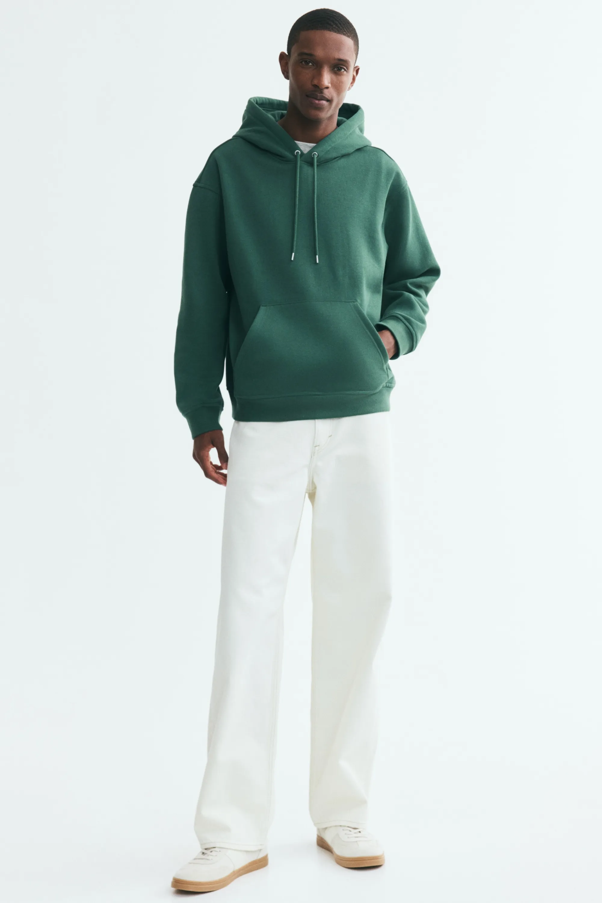 Hoodie Loose Fit - Vert foncé
