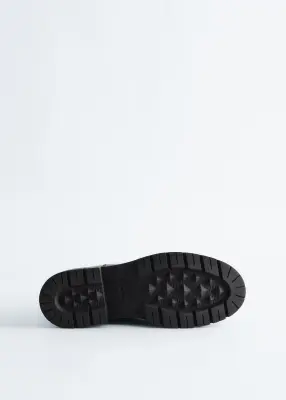 Bottines en cuir - Noir — photo 2